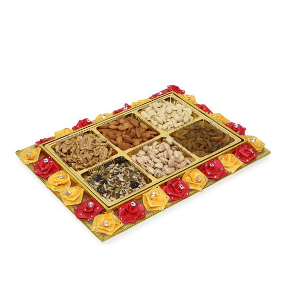 Floral Dry Fruit Hamper